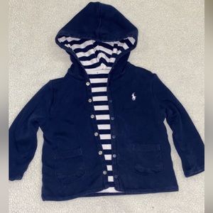Polo Ralph Lauren reversible button sweater/ jacket